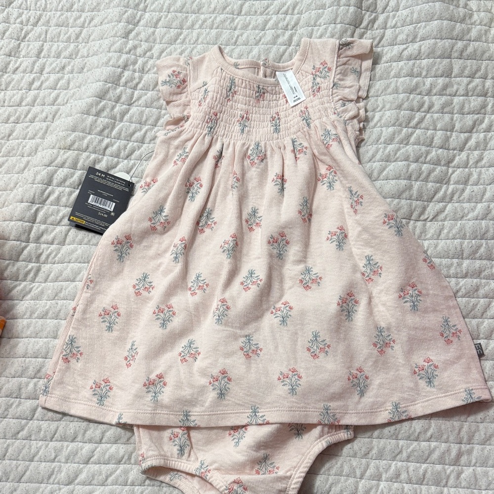 Pink Floral Baby Dress